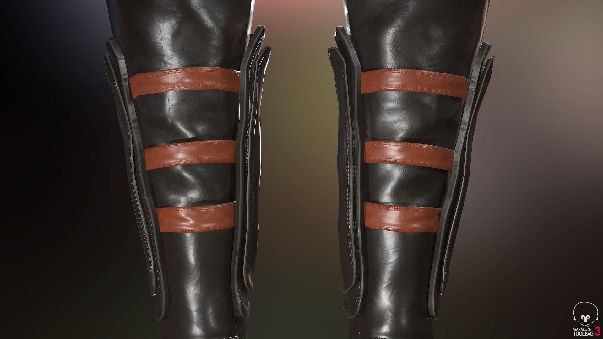 Female Medieval Outfit 2 Low-poly 3D model_48