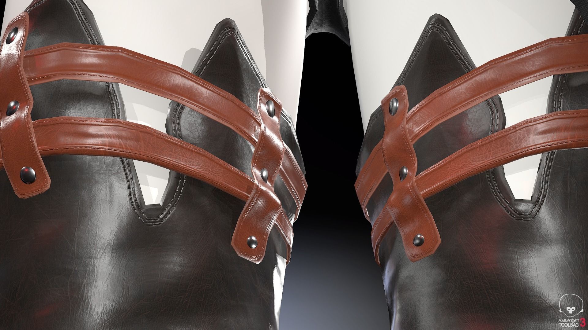 Female Medieval Outfit 2 Low-poly 3D model_40