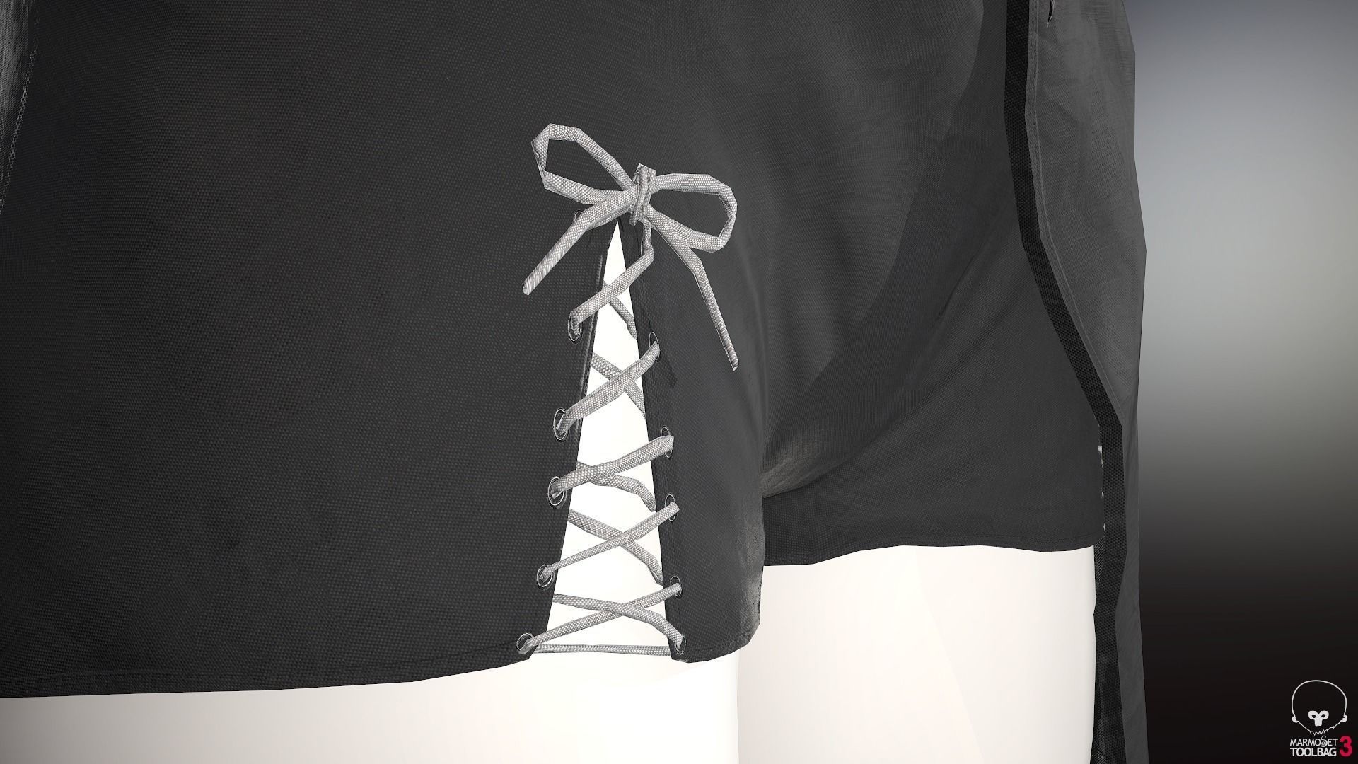 Female Medieval Outfit 2 Low-poly 3D model_34