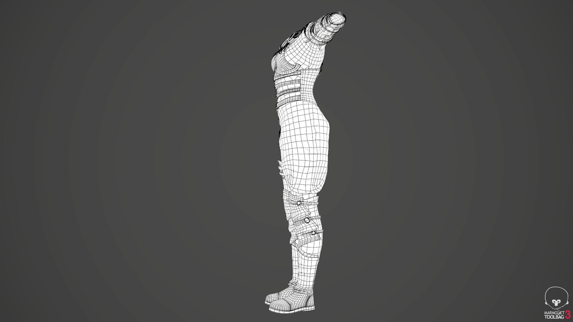 Female Medieval Outfit 2 Low-poly 3D model_60