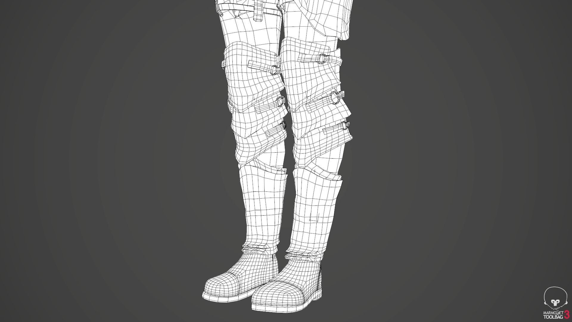 Female Medieval Outfit 2 Low-poly 3D model_66