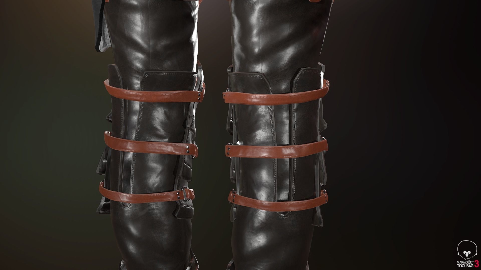 Female Medieval Outfit 2 Low-poly 3D model_44