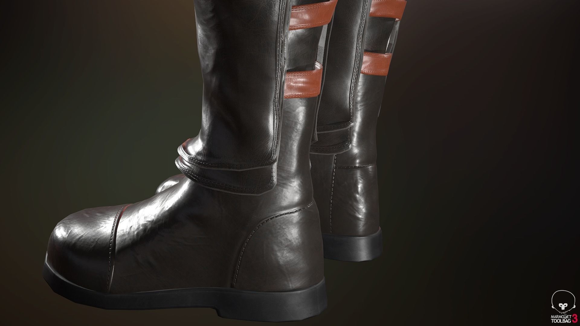 Female Medieval Outfit 2 Low-poly 3D model_47