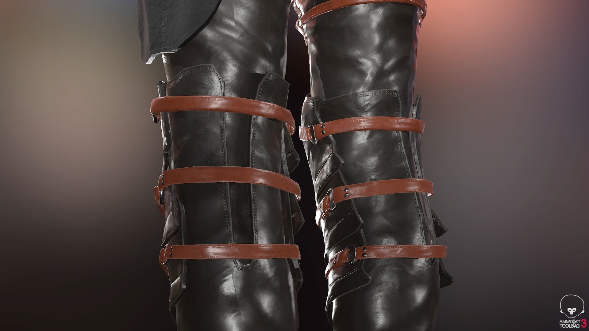 Female Medieval Outfit 2 Low-poly 3D model_43