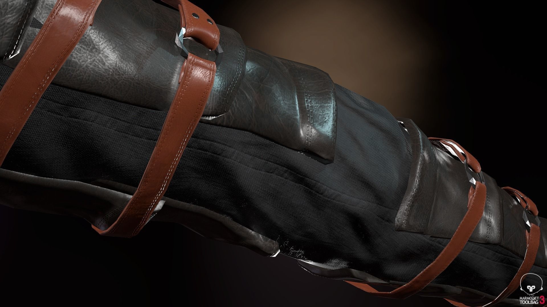 Female Medieval Outfit 2 Low-poly 3D model_26