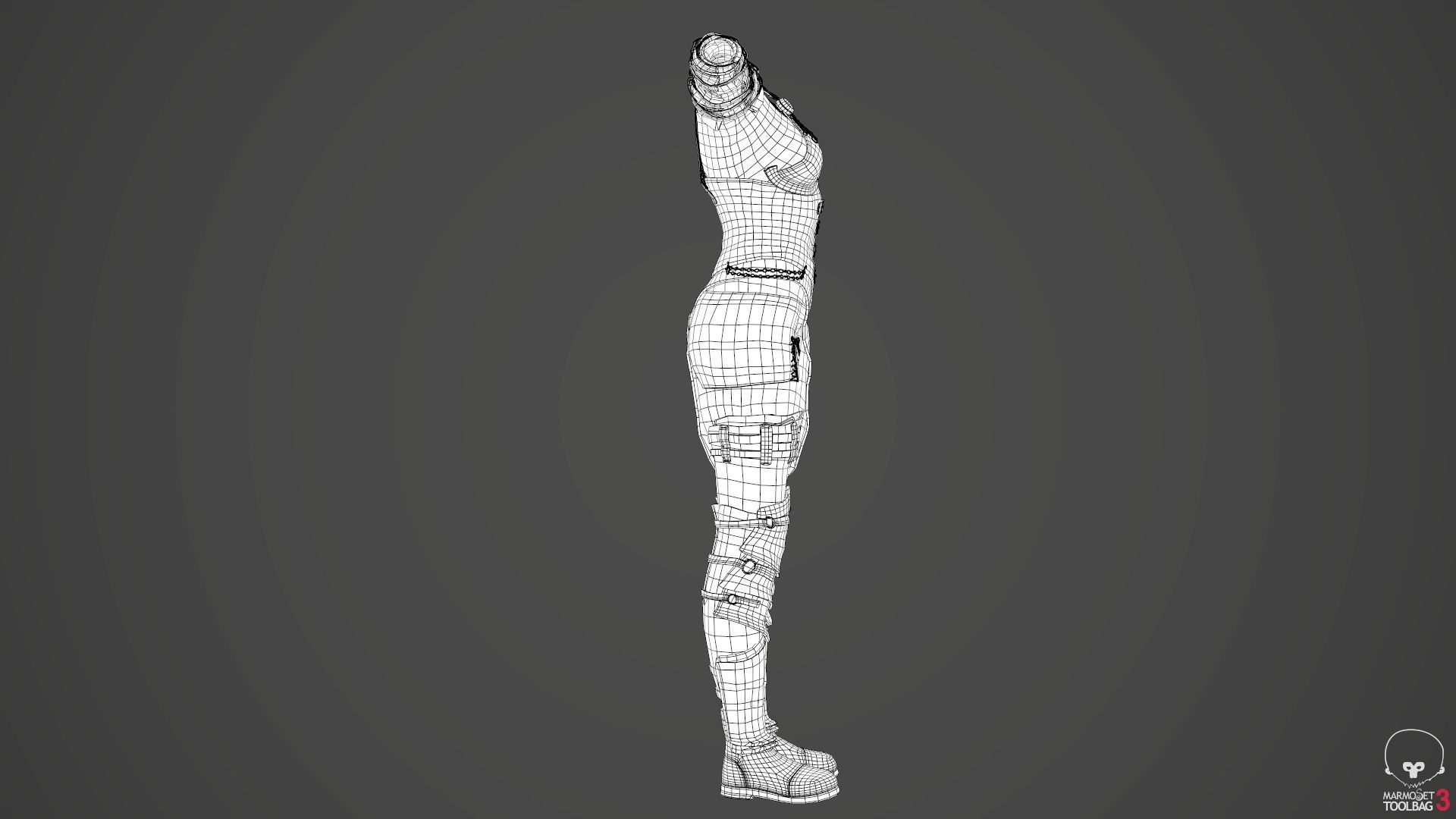 Female Medieval Outfit 2 Low-poly 3D model_58