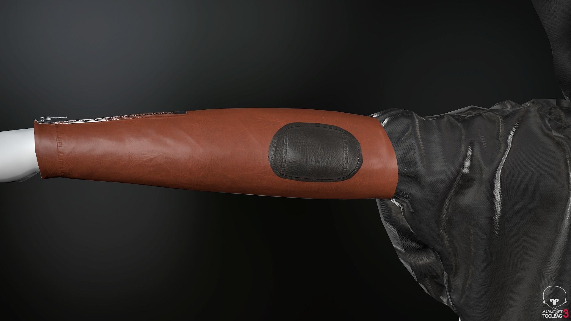 Female Ninja Outfit 2  Low-poly 3D model_17