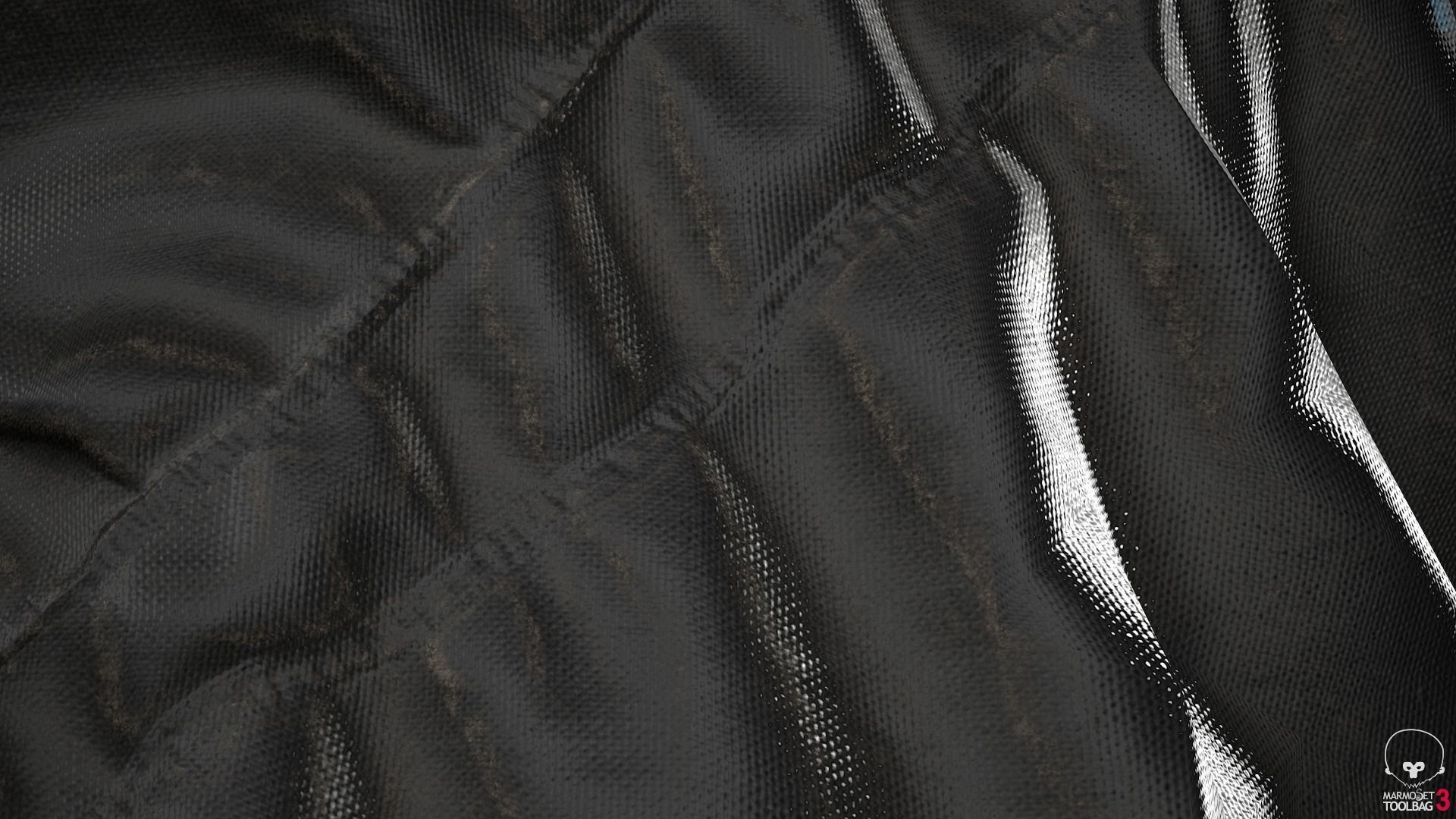 Female Ninja Outfit 2  Low-poly 3D model_13