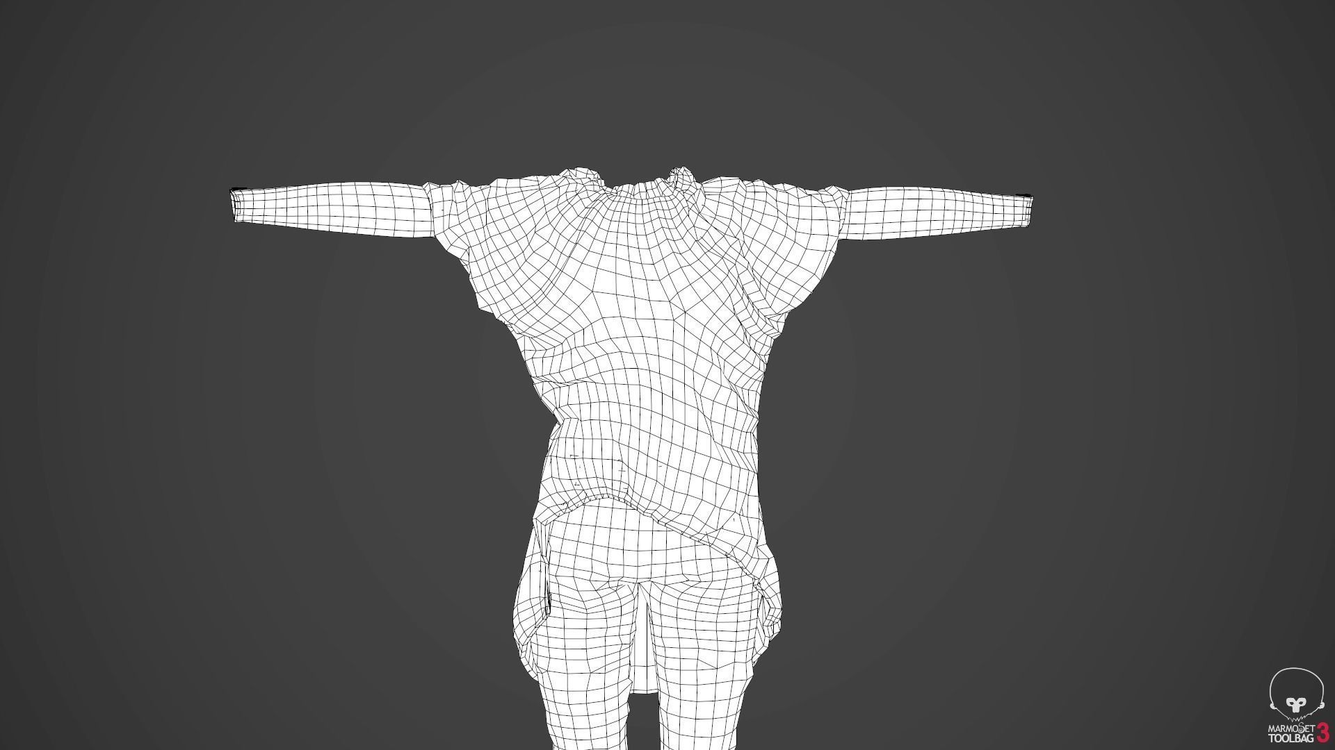 Female Ninja Outfit 2  Low-poly 3D model_63