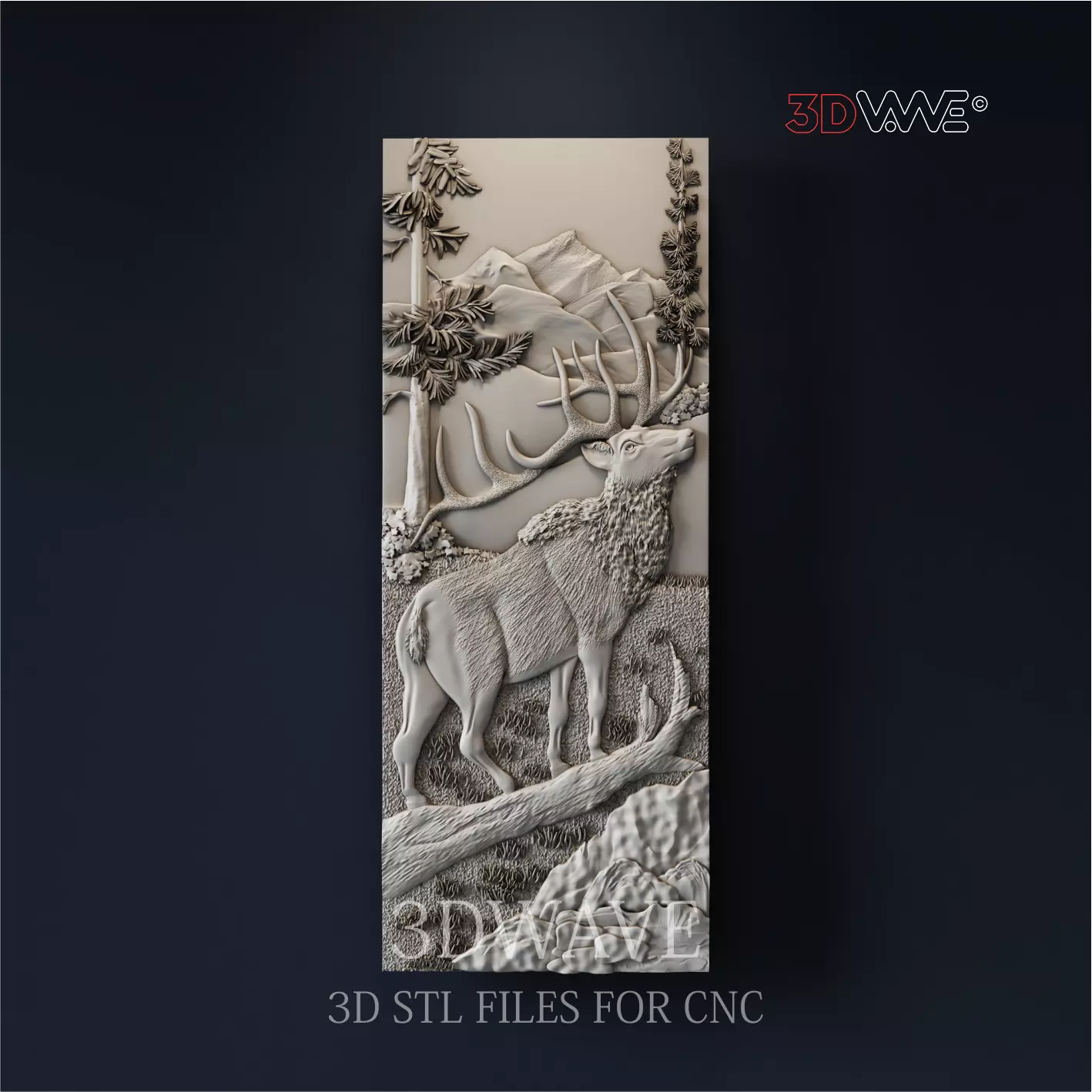 DEER DOOR PAD 3D model_0