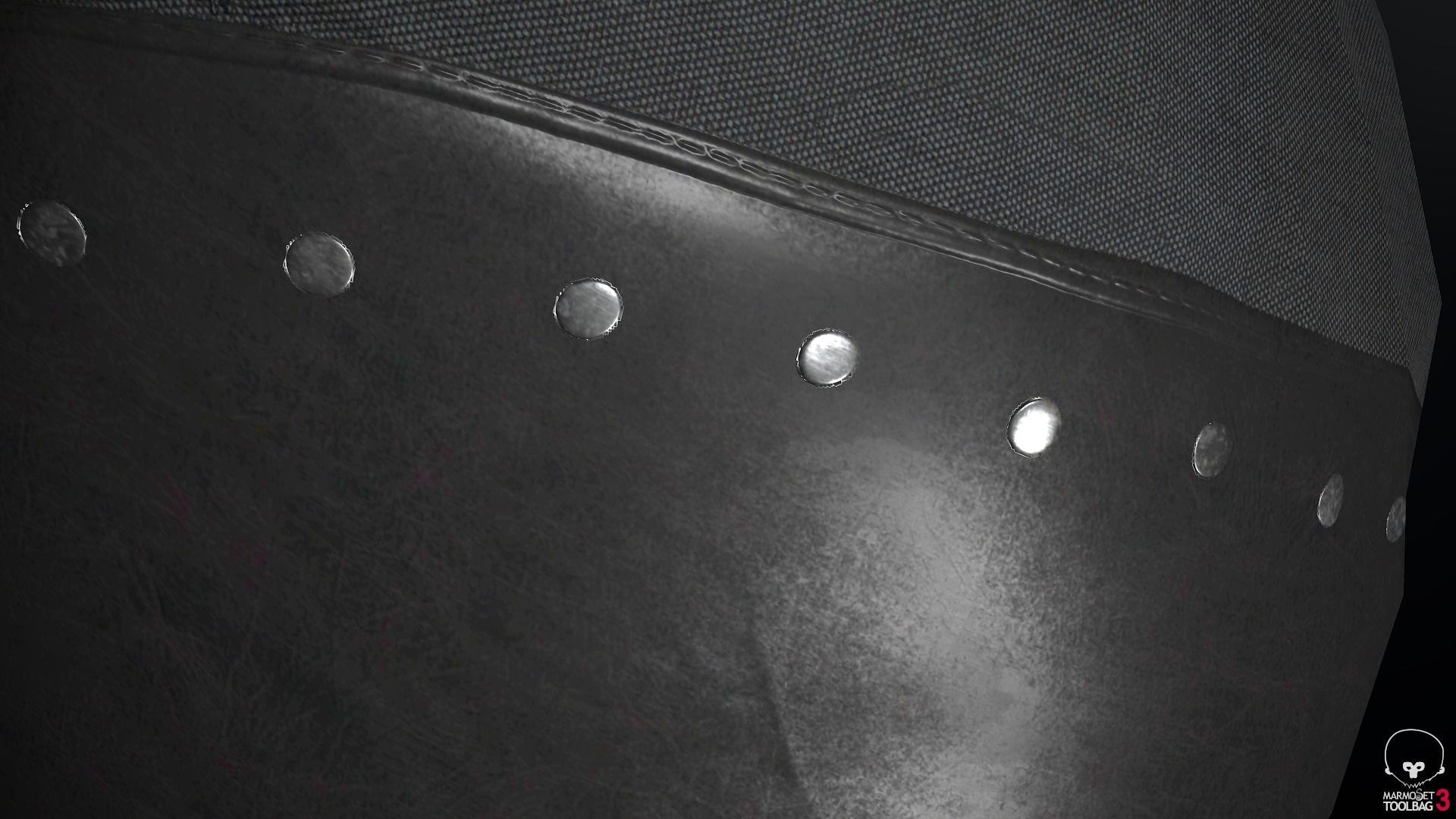 Female Ninja Outfit 1 Low-poly 3D model_32