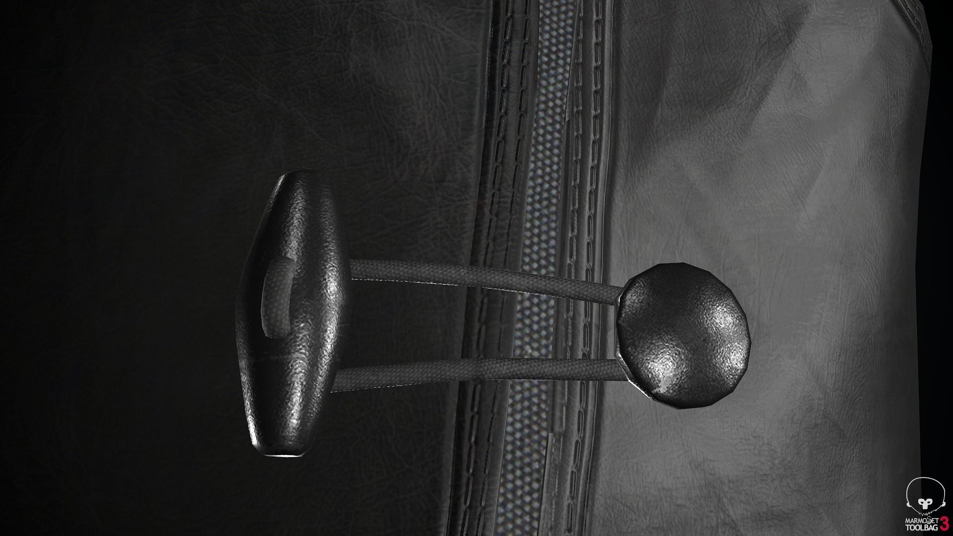 Female Ninja Outfit 1 Low-poly 3D model_43