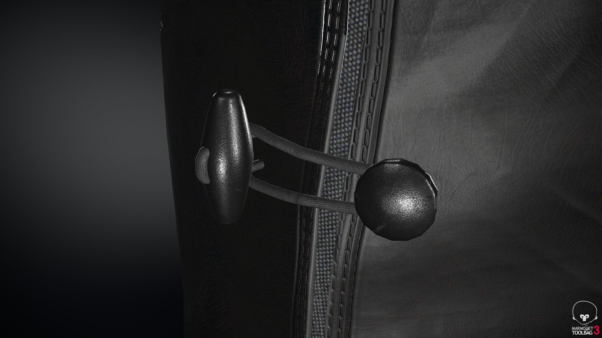 Female Ninja Outfit 1 Low-poly 3D model_44