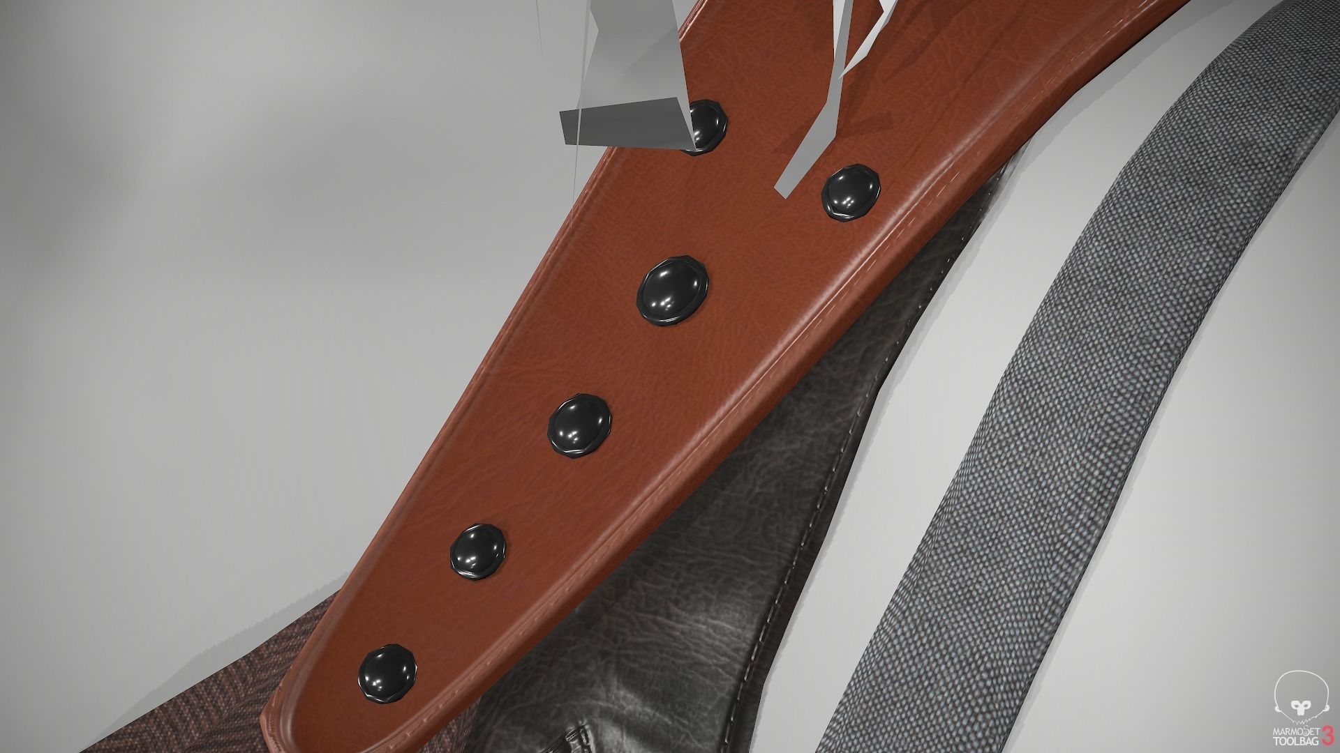 Female Ninja Outfit 3 Low-poly 3D model_18