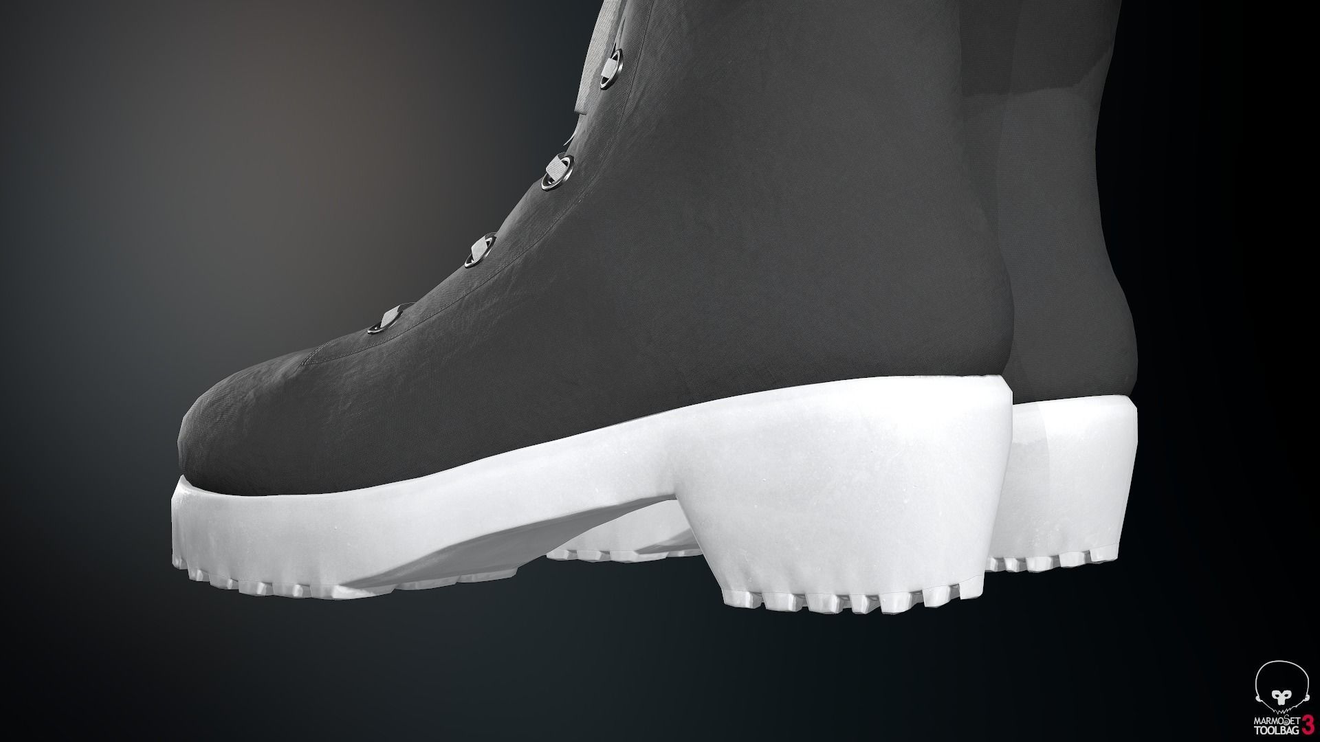 Female Ninja Outfit 3 Low-poly 3D model_53