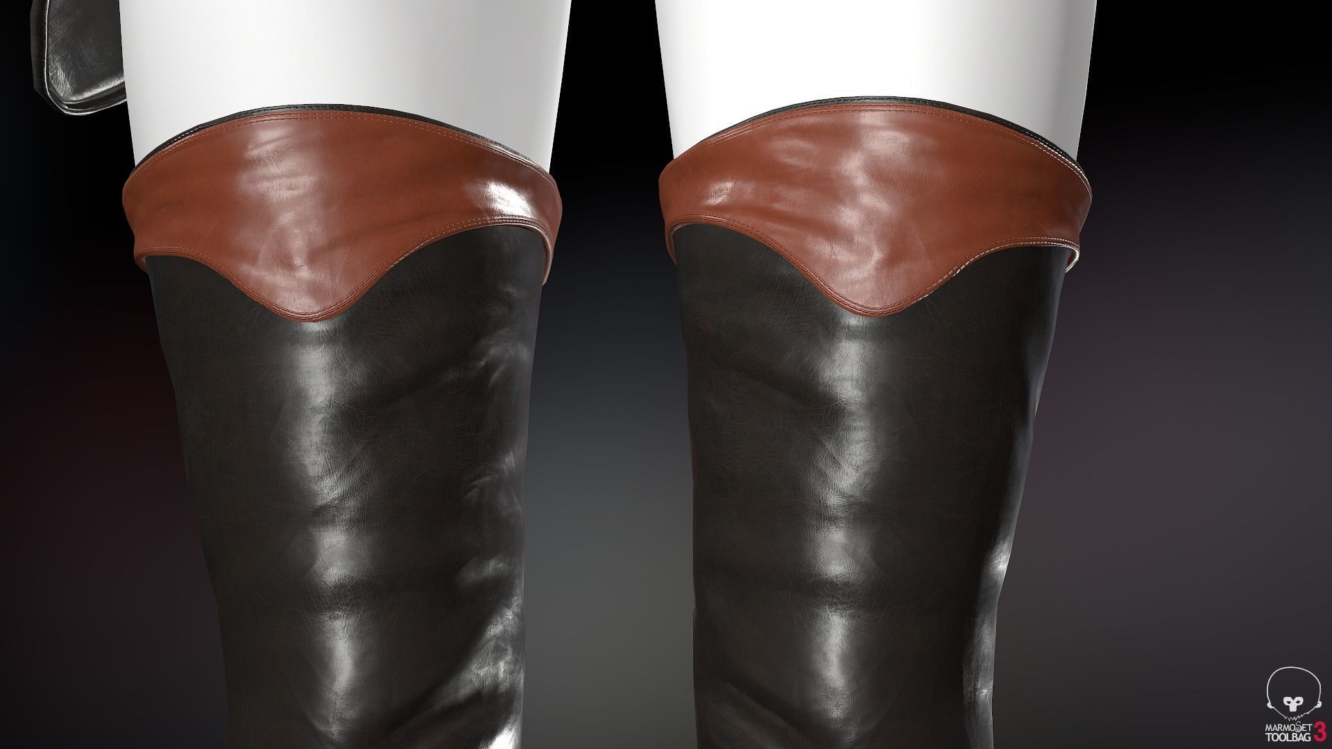 Female Medieval Outfit 1 Low-poly 3D model_50