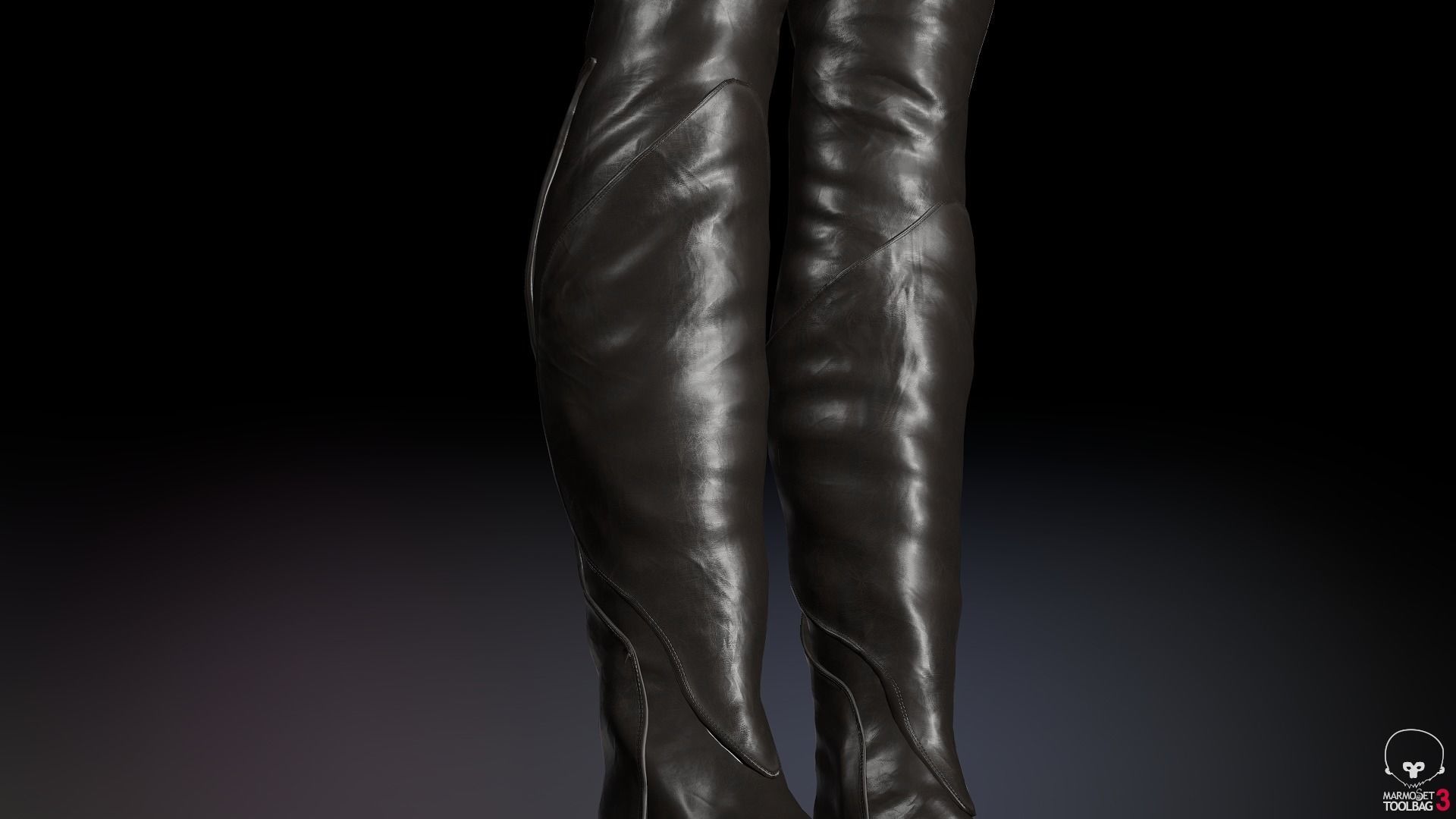 Female Medieval Outfit 1 Low-poly 3D model_54