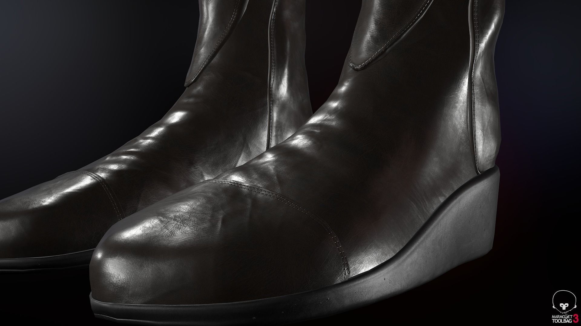 Female Medieval Outfit 1 Low-poly 3D model_59