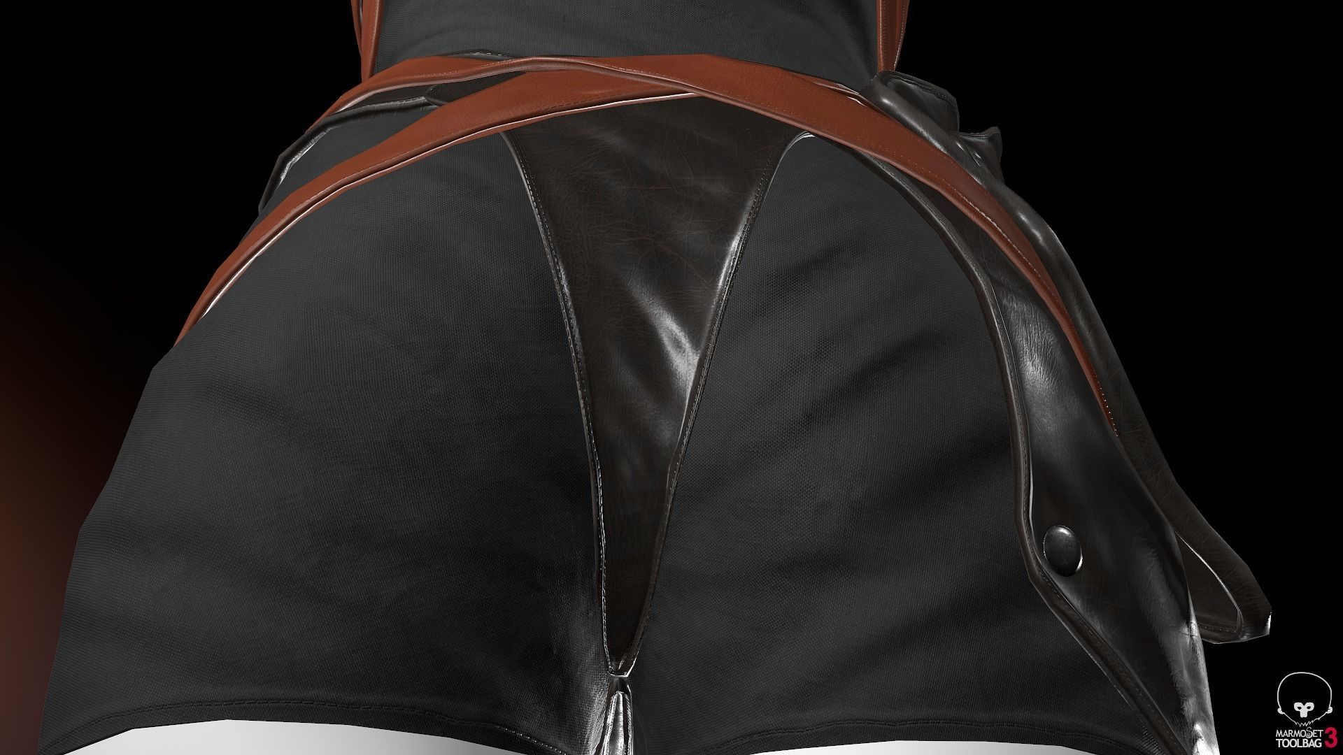 Female Medieval Outfit 1 Low-poly 3D model_42