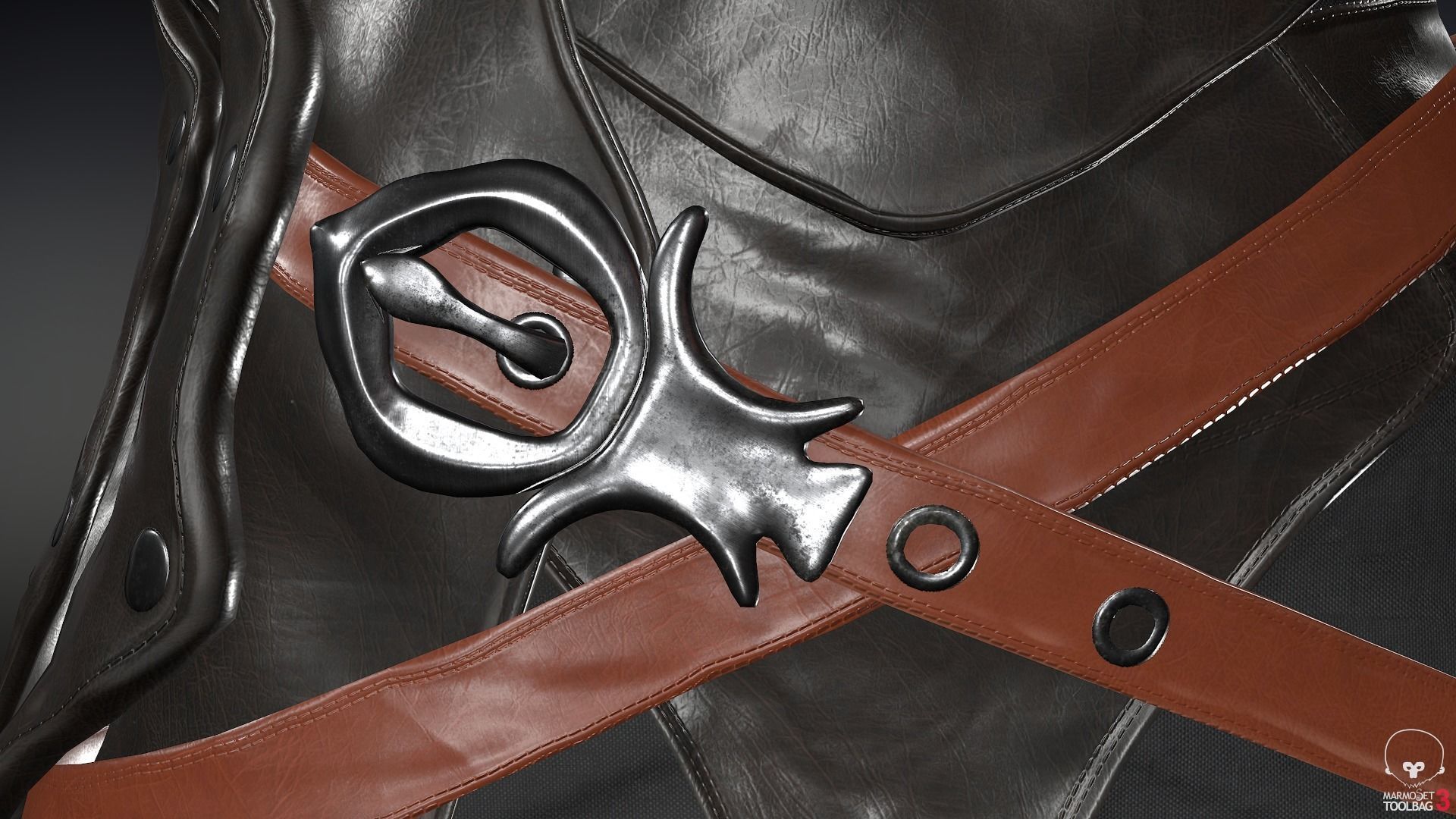 Female Medieval Outfit 1 Low-poly 3D model_37