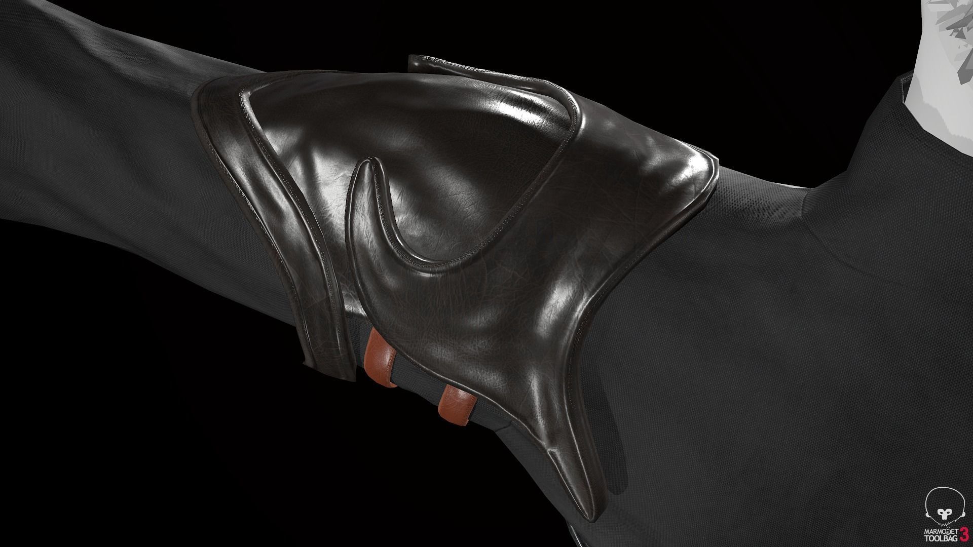 Female Medieval Outfit 1 Low-poly 3D model_24