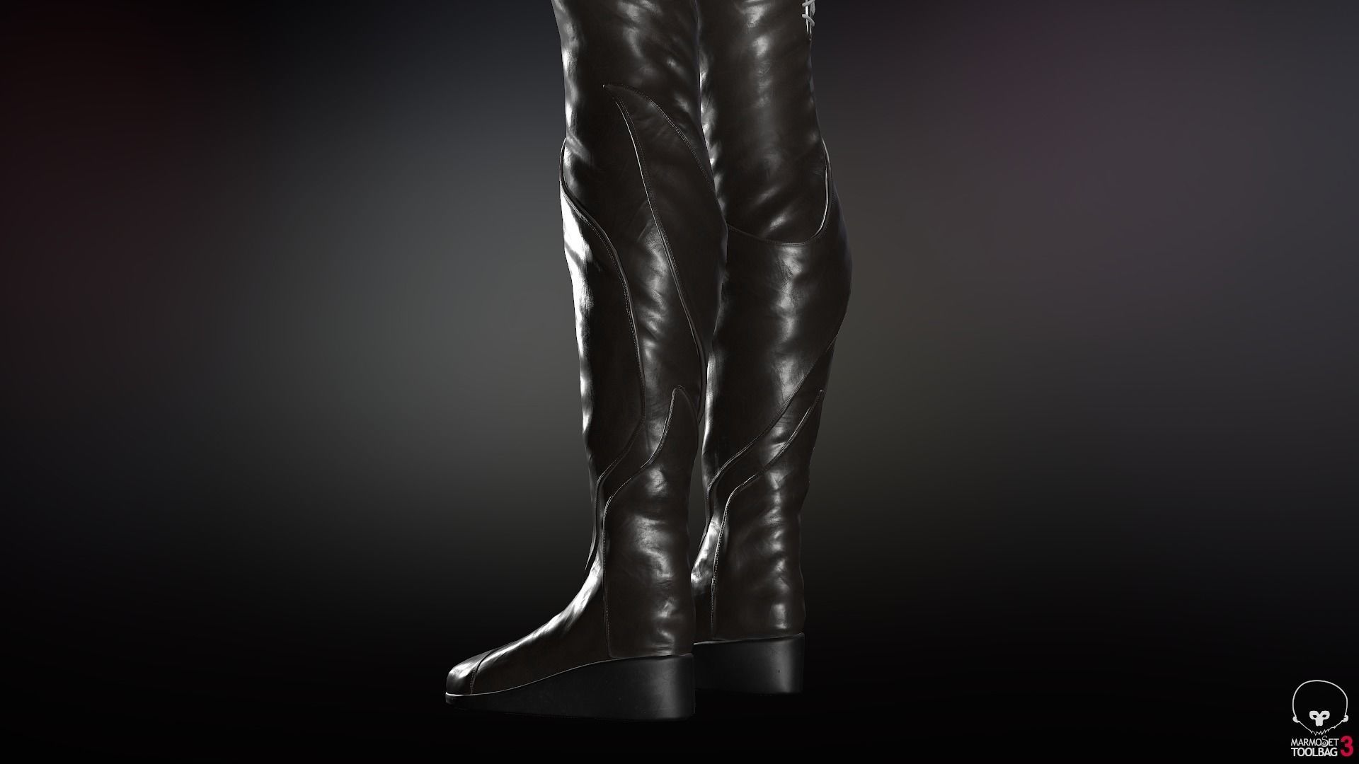 Female Medieval Outfit 1 Low-poly 3D model_51