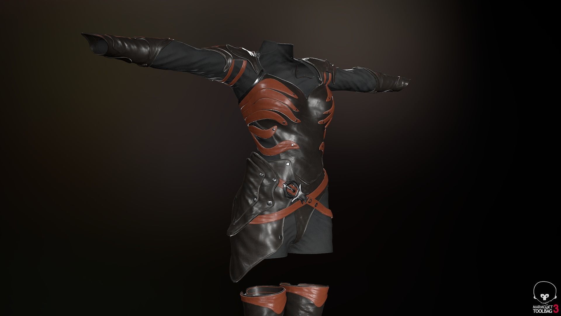 Female Medieval Outfit 1 Low-poly 3D model_65