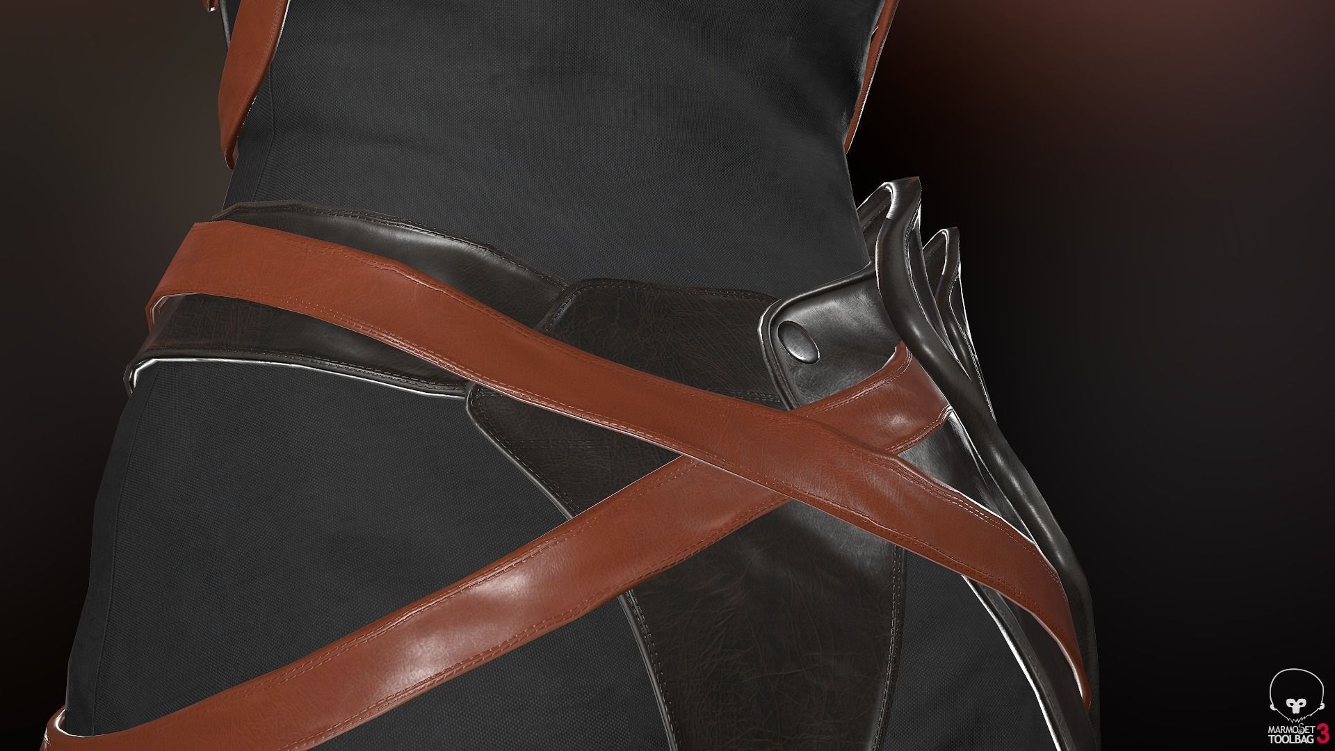 Female Medieval Outfit 1 Low-poly 3D model_41