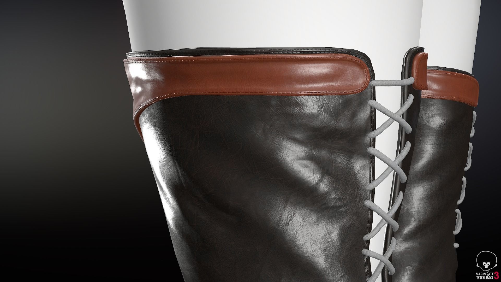 Female Medieval Outfit 1 Low-poly 3D model_49