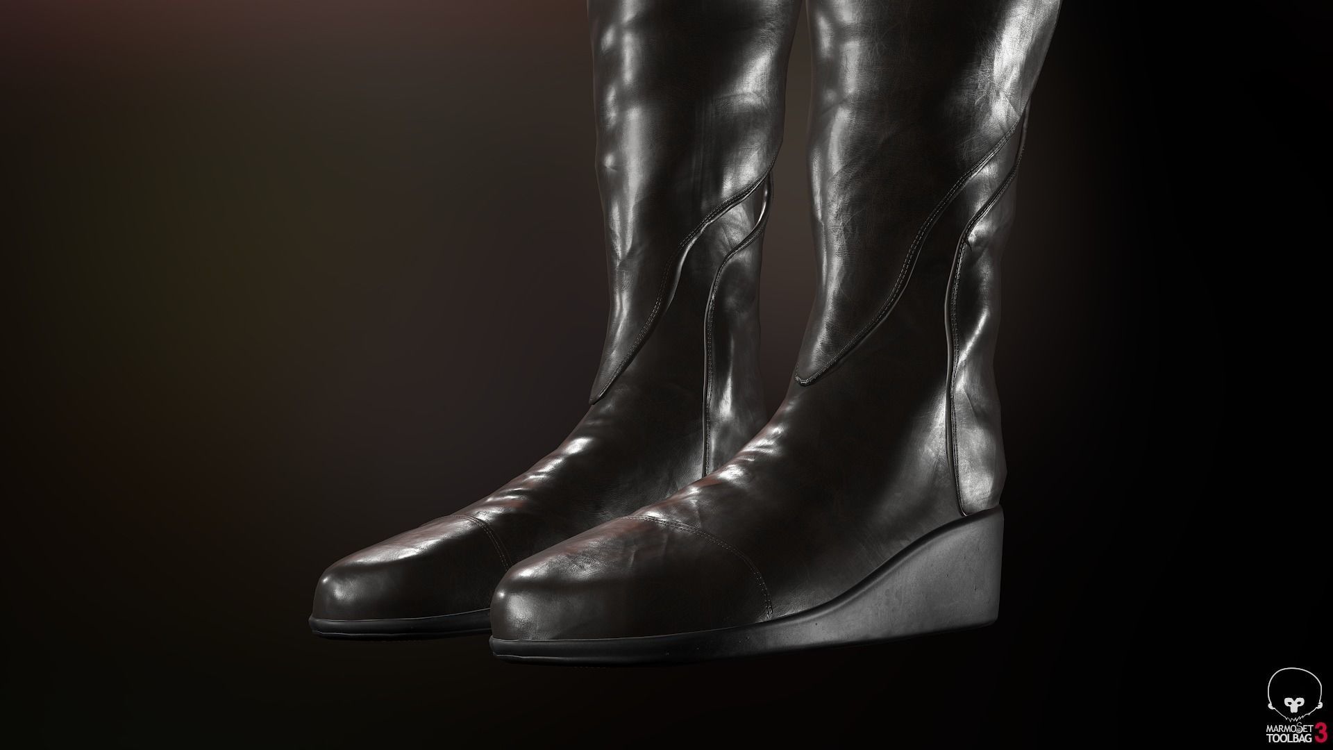 Female Medieval Outfit 1 Low-poly 3D model_56