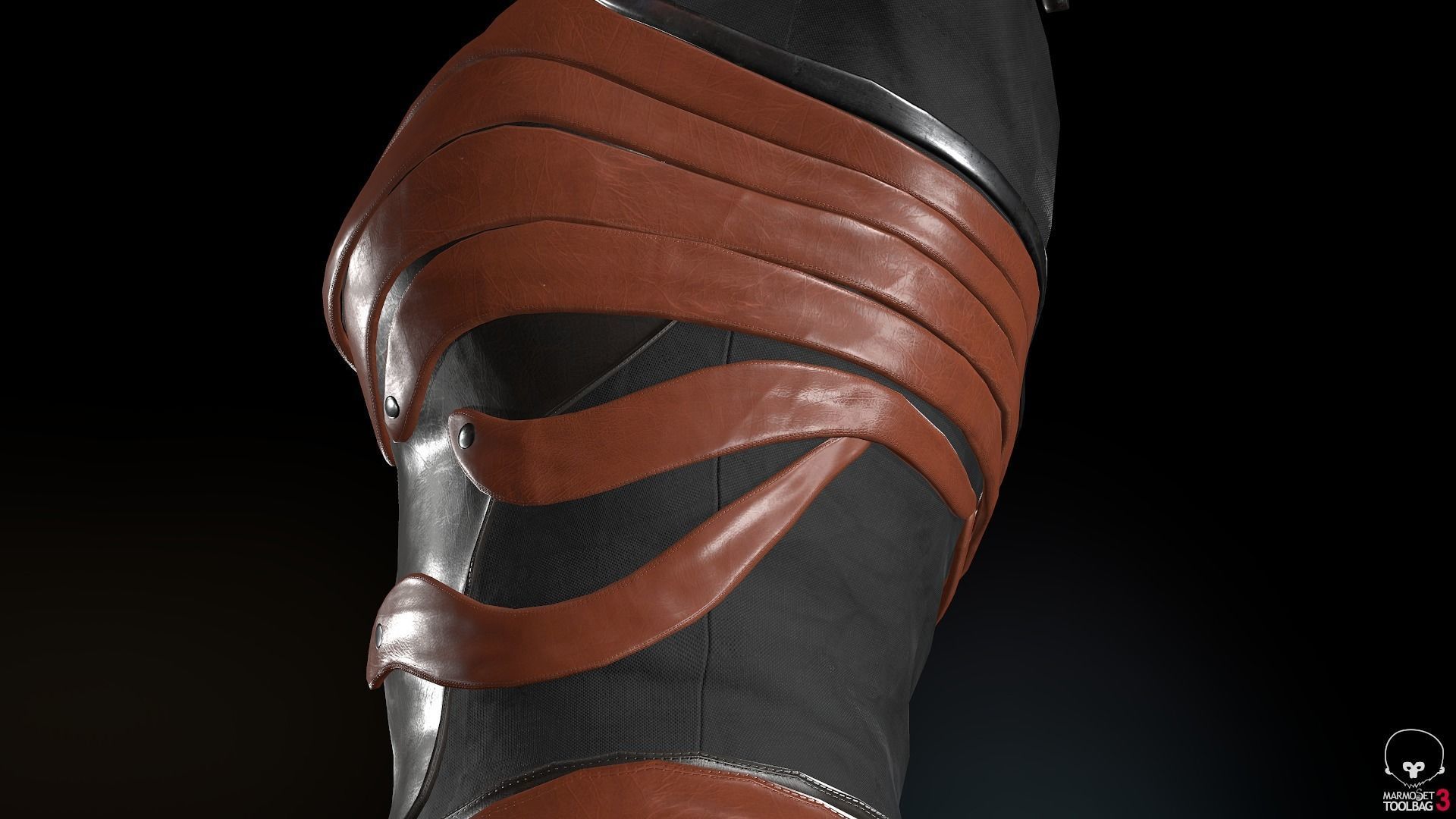 Female Medieval Outfit 1 Low-poly 3D model_31