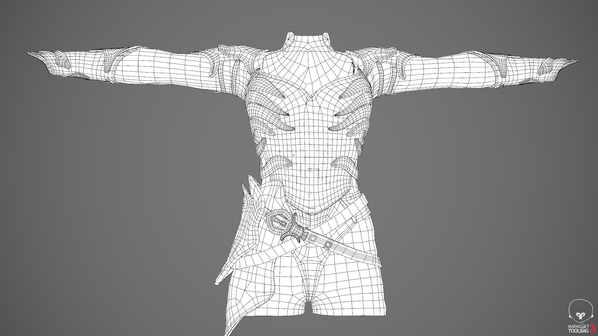 Female Medieval Outfit 1 Low-poly 3D model_73