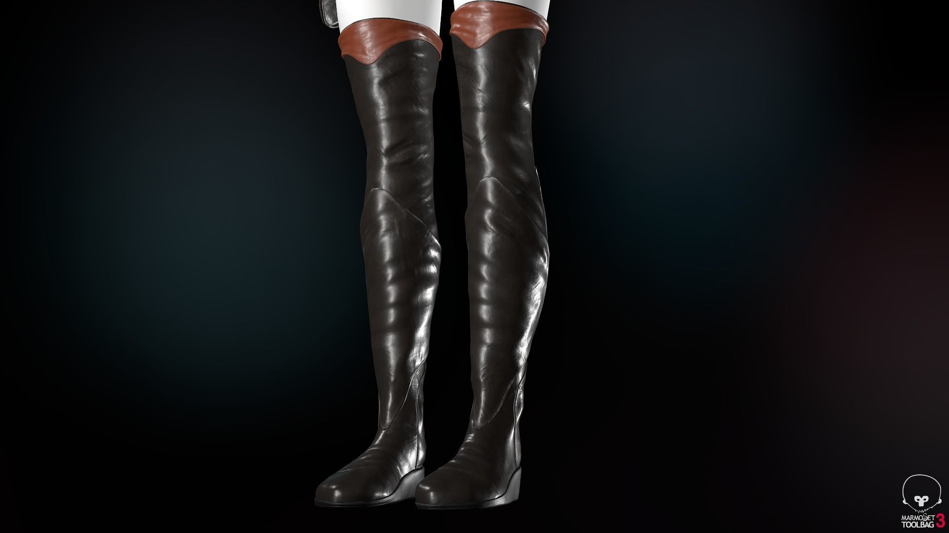 Female Medieval Outfit 1 Low-poly 3D model_45