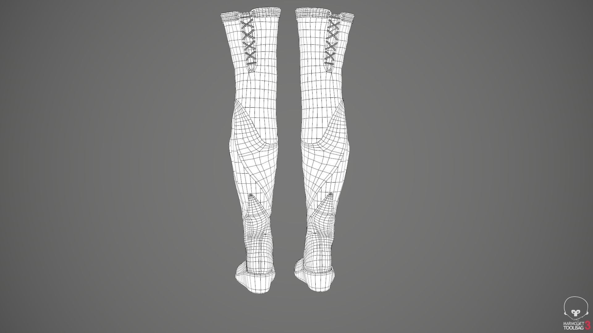 Female Medieval Outfit 1 Low-poly 3D model_76