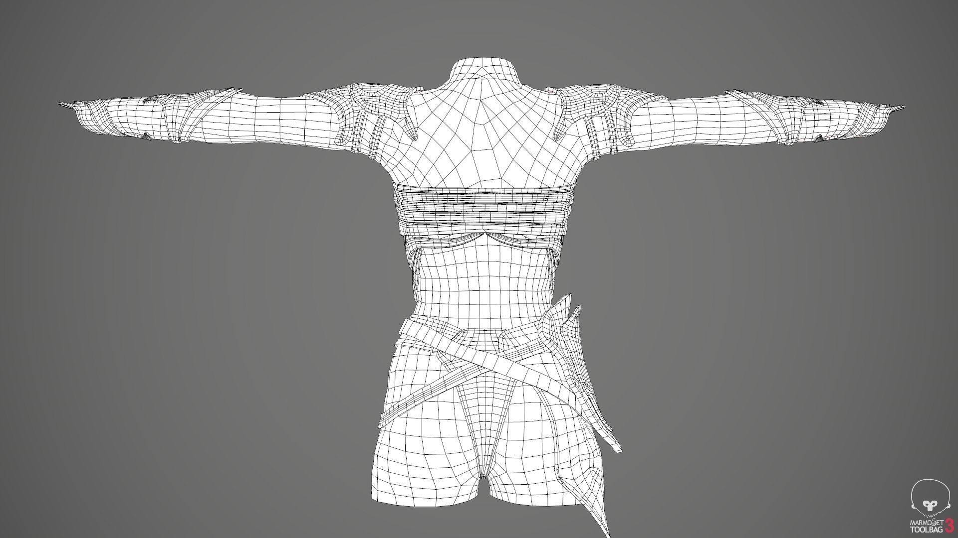 Female Medieval Outfit 1 Low-poly 3D model_74