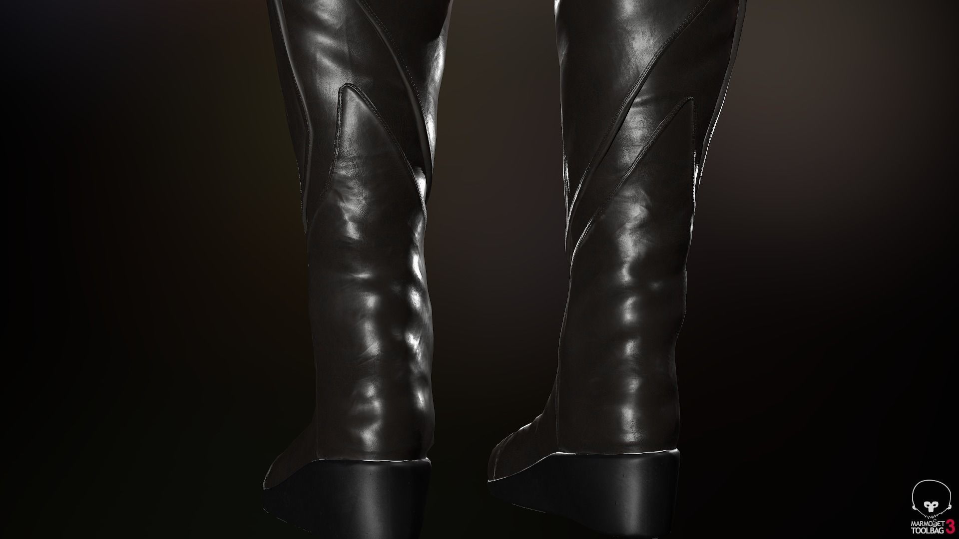 Female Medieval Outfit 1 Low-poly 3D model_57