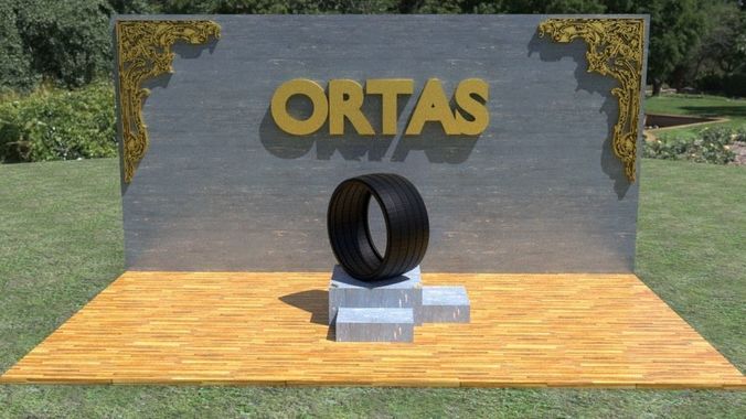 ORTAS TIRE NO 23 GAME READY AND 3D PRINTABLE 3D print model