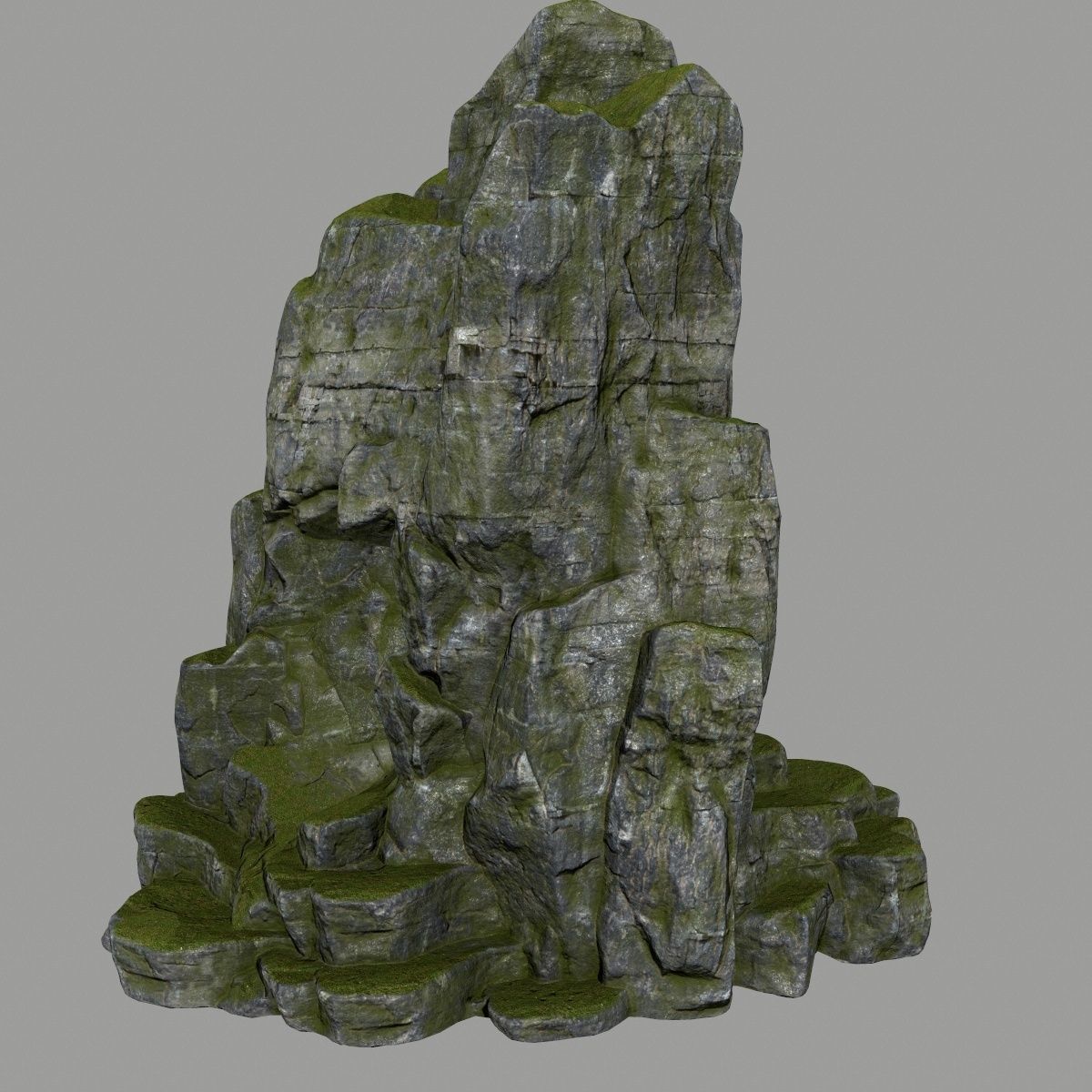 skull cave Low-poly 3D model_4
