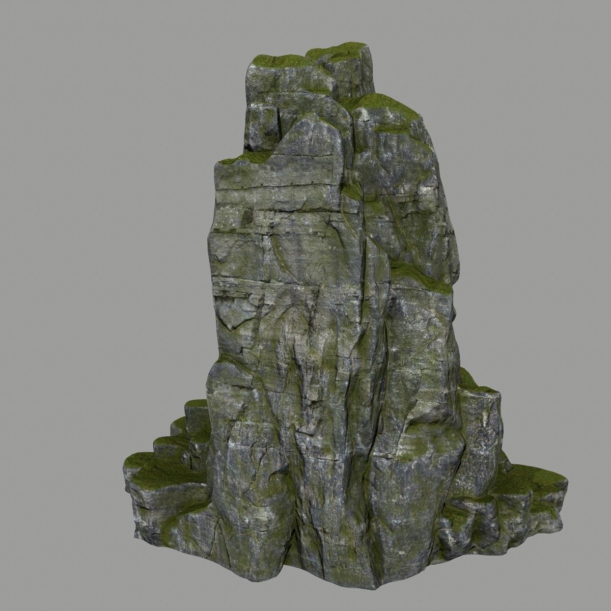 skull cave Low-poly 3D model_7