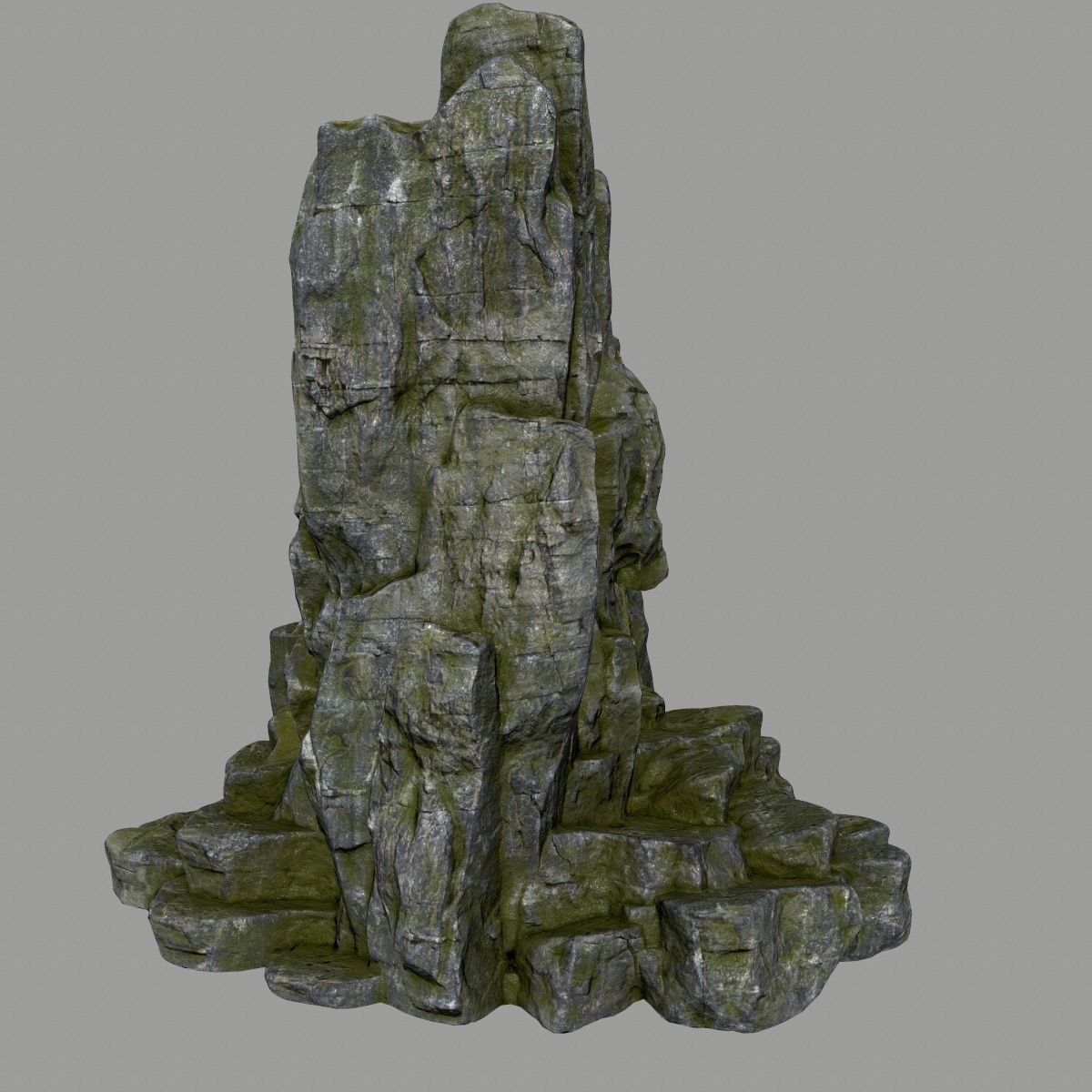 skull cave Low-poly 3D model_3