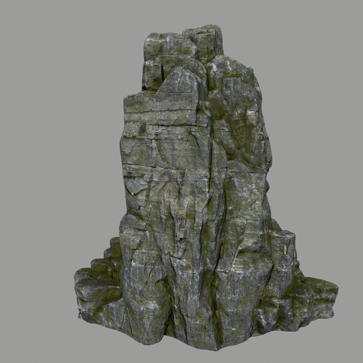 skull cave Low-poly 3D model_7