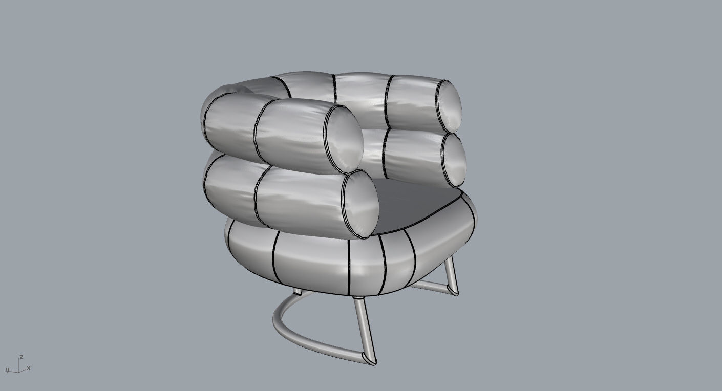 Bibendum Chair 3D model_5