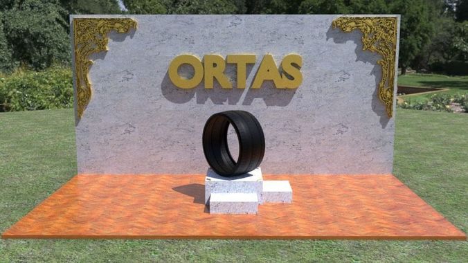 ORTAS TIRE NO 24 GAME READY AND 3D PRINTABLE 3D print model