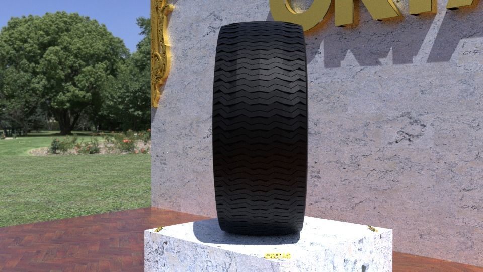 ORTAS TIRE NO 31 GAME READY AND 3D PRINTABLE 3D print model_5