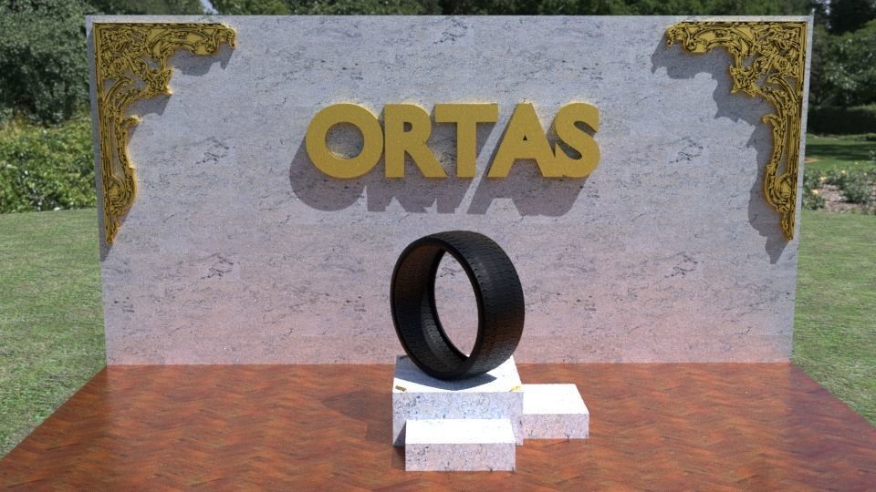 ORTAS TIRE NO 31 GAME READY AND 3D PRINTABLE 3D print model_2