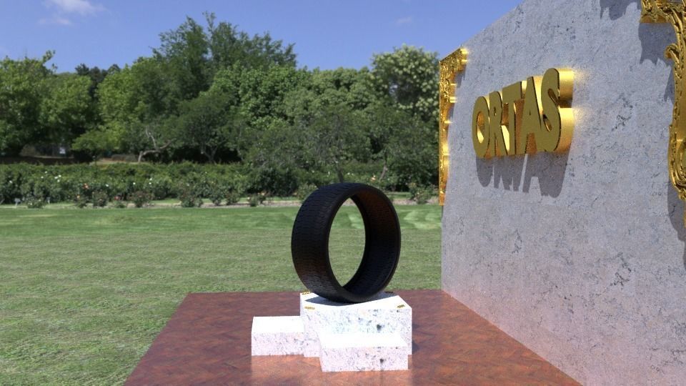 ORTAS TIRE NO 31 GAME READY AND 3D PRINTABLE 3D print model_3