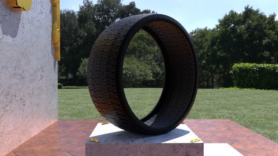 ORTAS TIRE NO 31 GAME READY AND 3D PRINTABLE 3D print model_7