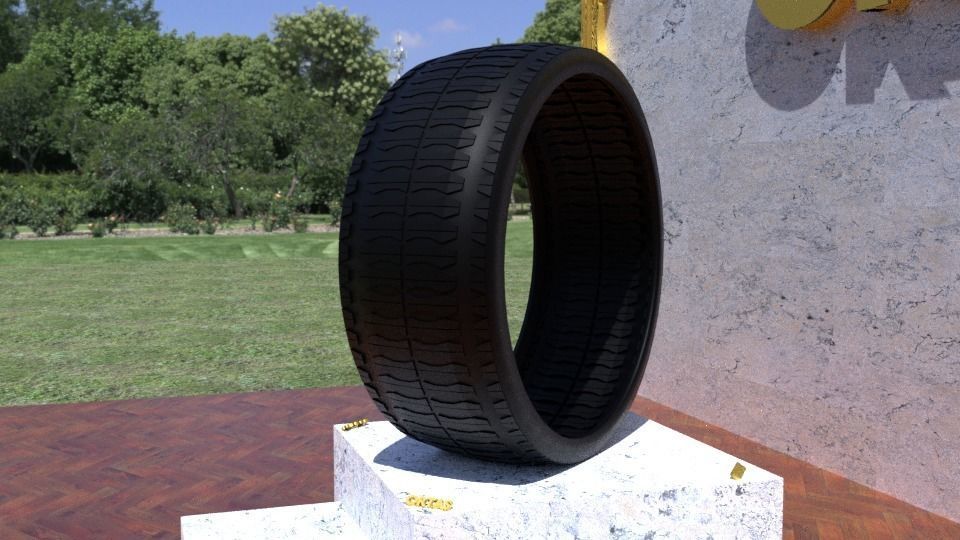 ORTAS TIRE NO 32 GAME READY AND 3D PRINTABLE 3D print model_4