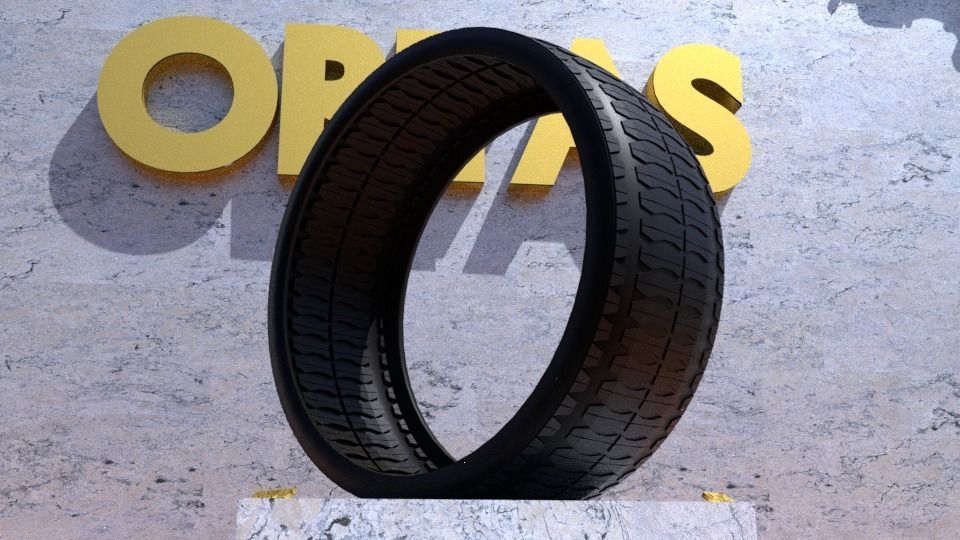 ORTAS TIRE NO 32 GAME READY AND 3D PRINTABLE 3D print model_5