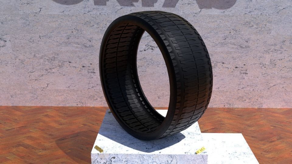 ORTAS TIRE NO 32 GAME READY AND 3D PRINTABLE 3D print model_2